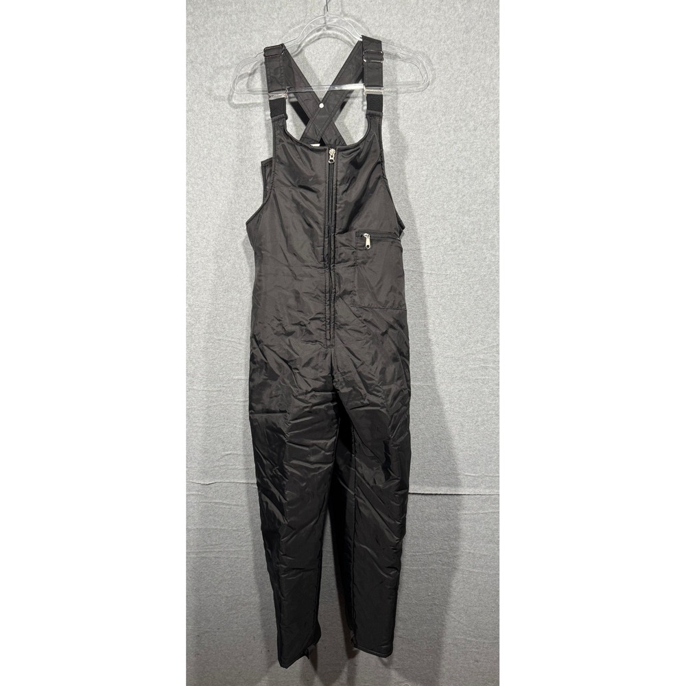 Walls Blizzard Pruf Insulated‎ Bib Overalls Womens Large Snow Ski Pants Black